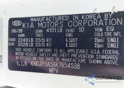 2019 Kia Soul + из США, поврежденный, VIN KNDJP3A56K7654538